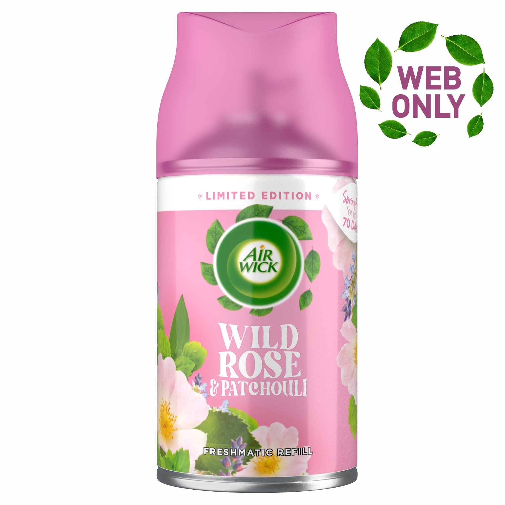 Ανταλλακτικό Αρωματικό Χώρου Freshmatic Wild Rose and Patchouli Airwick (250 ml)