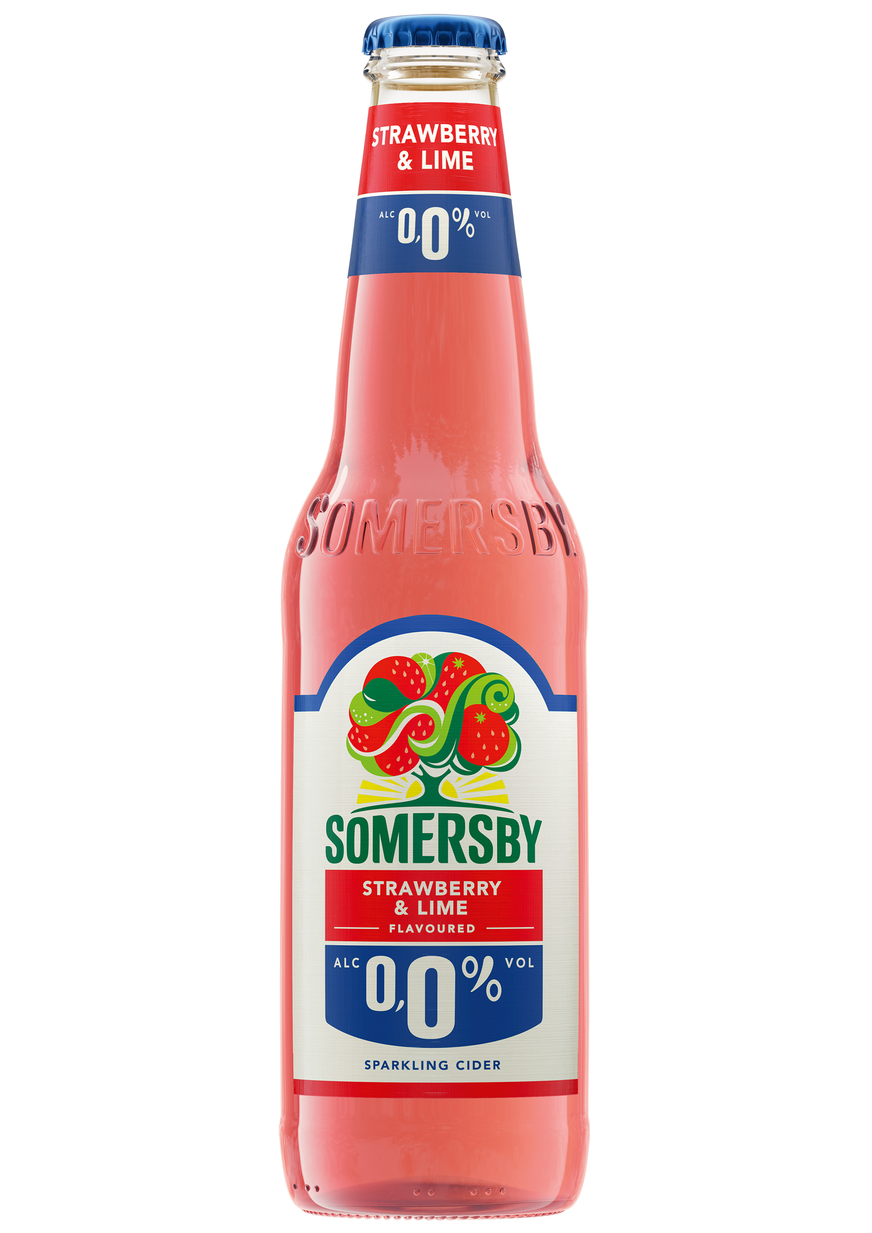 Μηλίτης με Γεύση Φράουλα & Λάϊμ 0% Somersby (330 ml)
