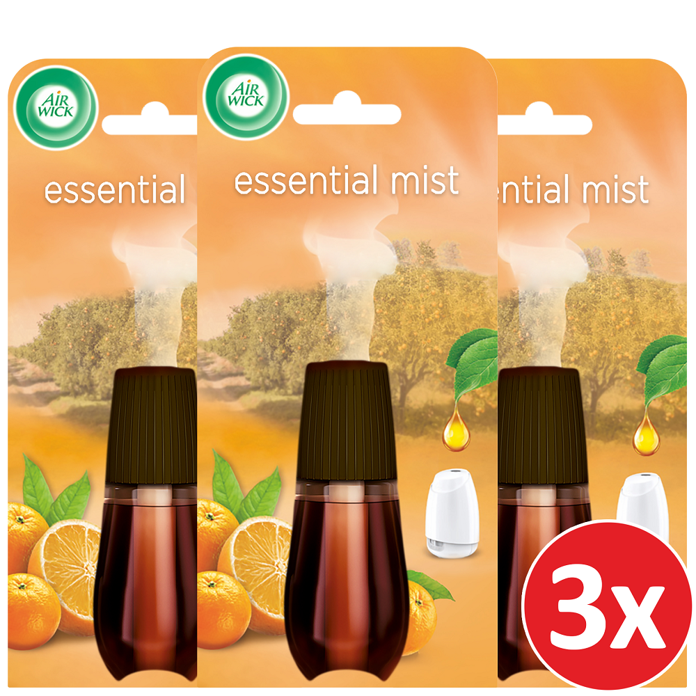 Ανταλλακτικό Essential Mist με άρωμα Μανταρίνι & Πορτοκάλι Airwick (3x20ml)