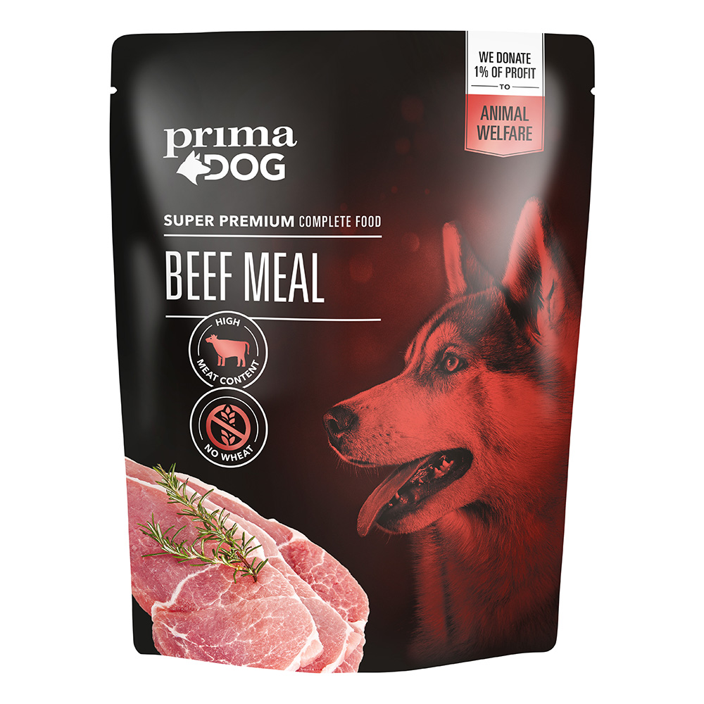 Τροφή για Σκύλους με Βοδινό Prima Dog (600g)
