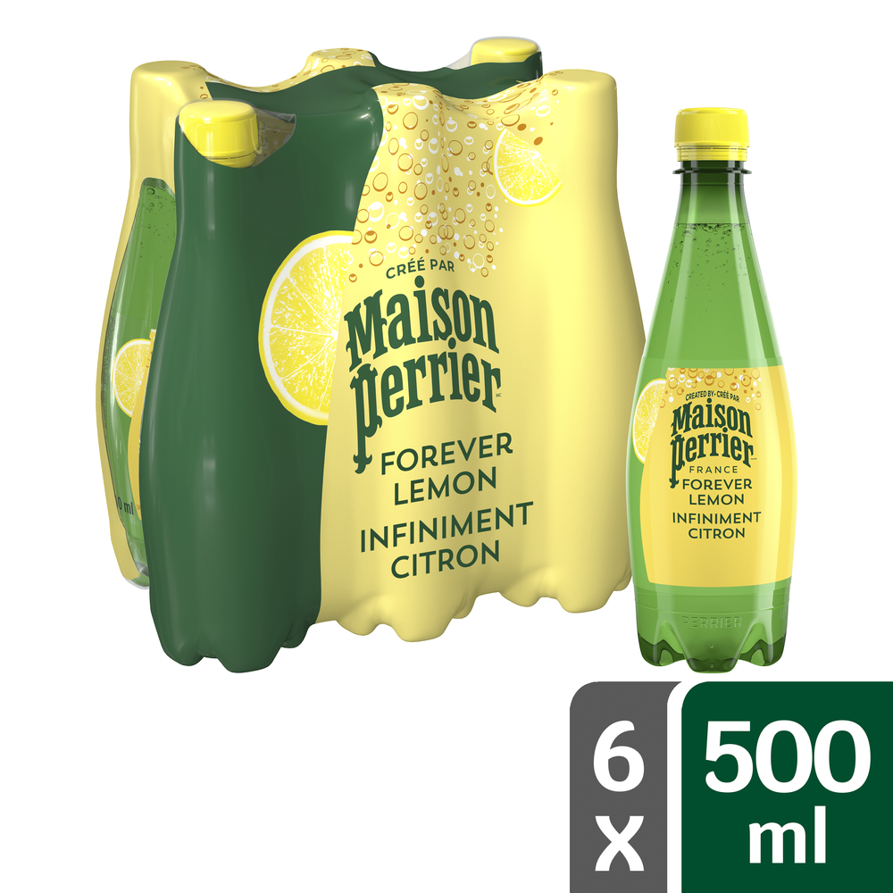 Νερό Φυσικό Μεταλλικό Ανθρακούχο Λεμόνι Maison Perrier (6×500 ml)