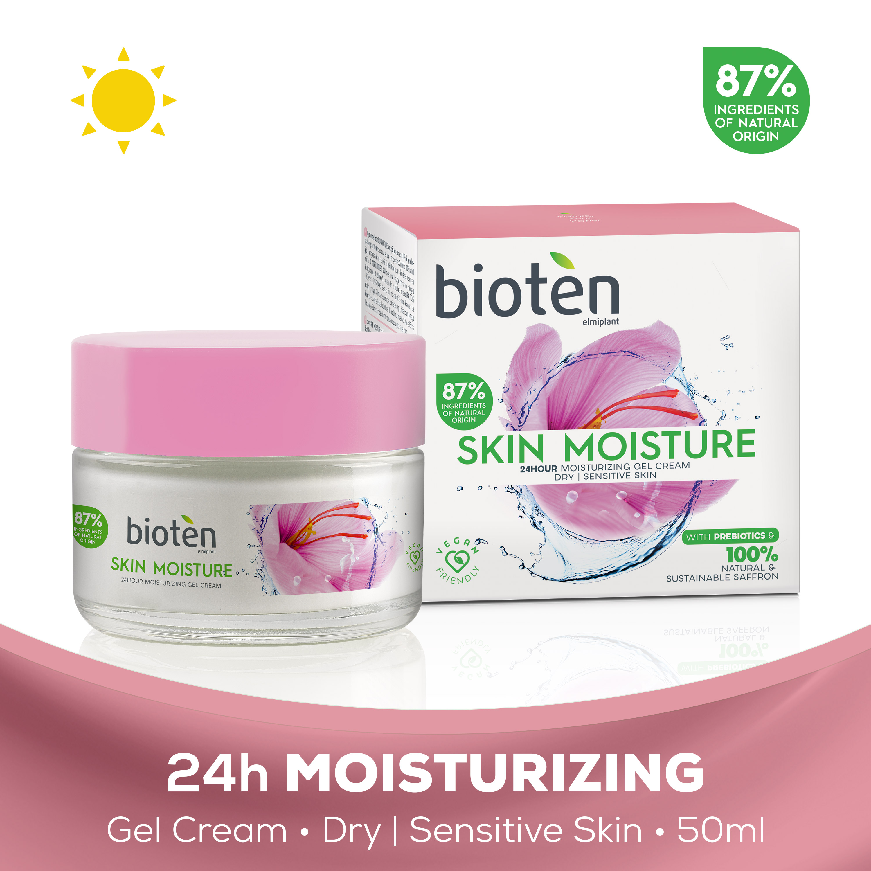 Κρέμα Προσώπου 24ωρης Ενυδάτωσης Skin Moisture Bioten (50ml)