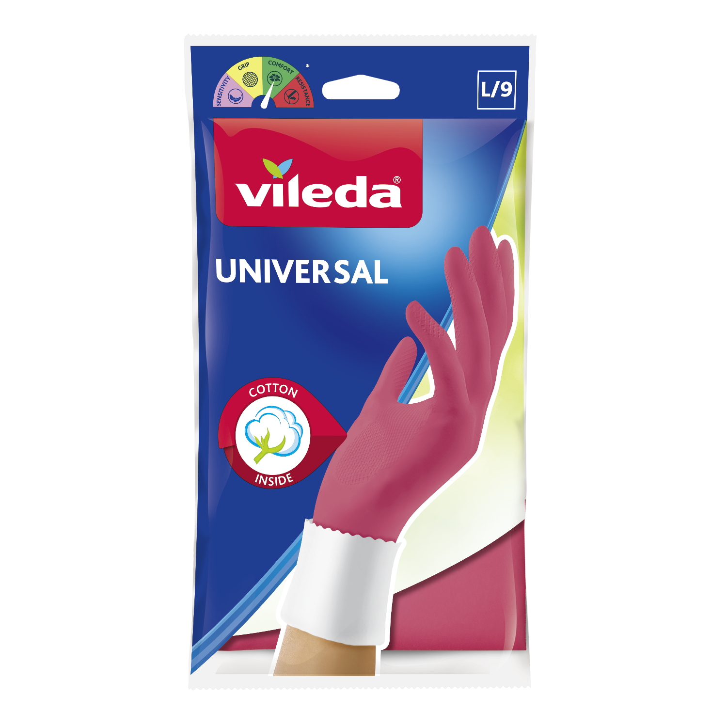 Γάντια Οικιακής Χρήσης Universal Large Vileda ( 1 Τεμ)