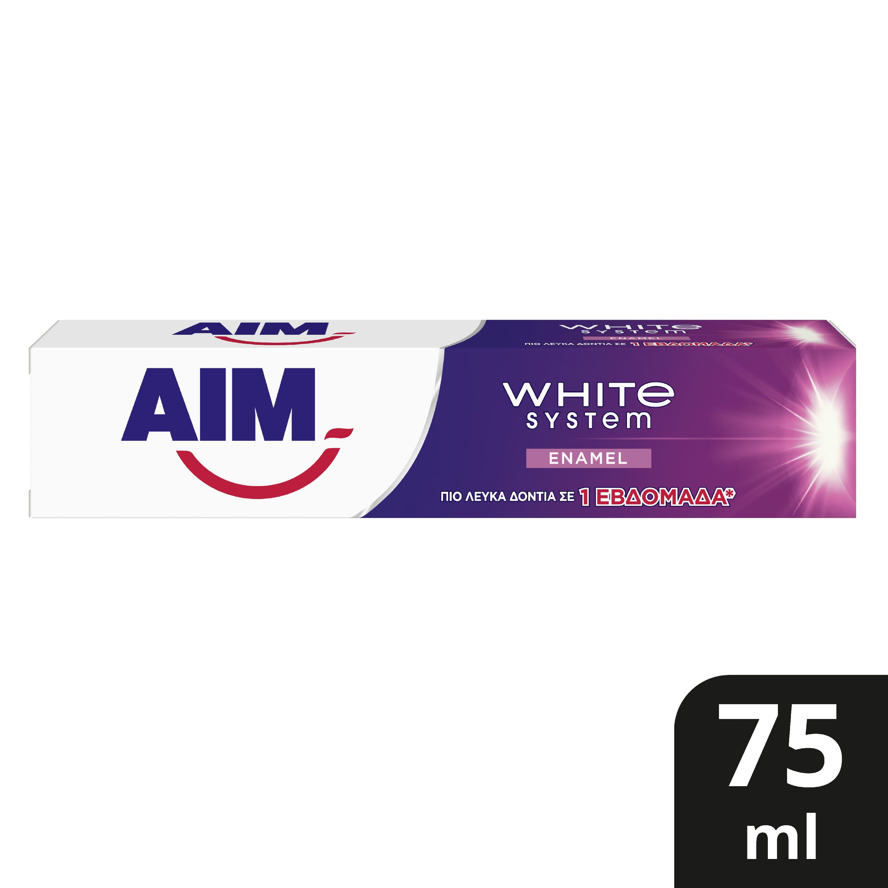 Οδοντόκρεμα White System Enamel Aim (75ml)