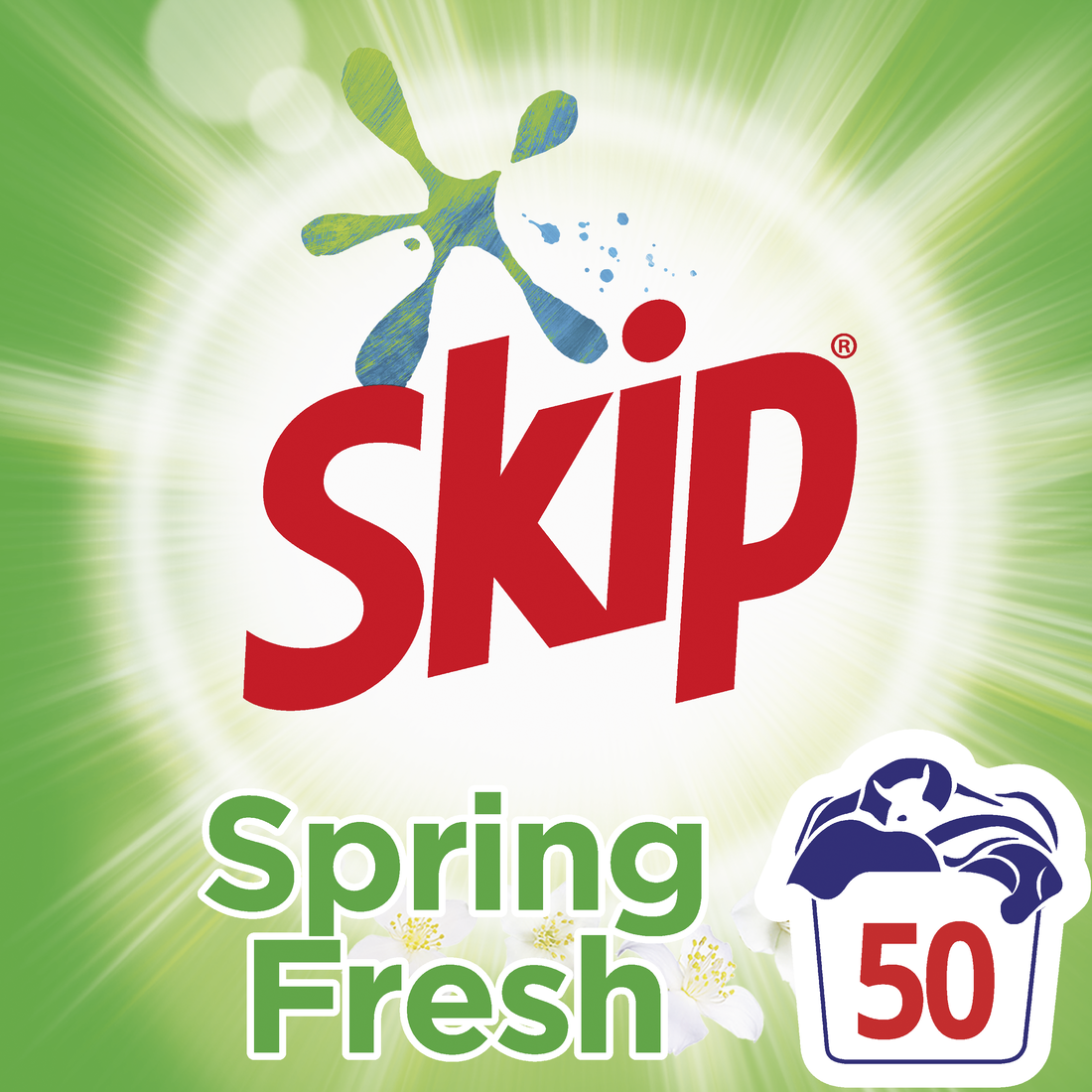 Σκόνη Πλυντηρίου Spring Fresh Skip (50μεζ)