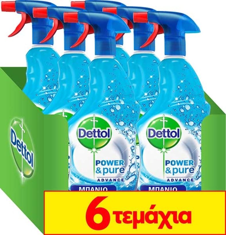 Προσφορά Crazy Sundays από το e-shop.gr! DETTOL ΠΟΛΥΚΑΘΑΡΙΣΤΙΚΟ ΑΝΤΙΒΑΚΤΗΡΙΔΙΑΚΟ SPRAY ΜΠΑΝΙΟΥ POWER & PURE 500 + 250ML 4+2 από 28,75€ τώρα στα 16,96€!