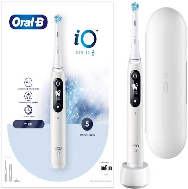 Crazy Sundays deal: ΗΛΕΚΤΡΙΚΗ ΟΔΟΝΤΟΒΟΥΡΤΣΑ ORAL-B IO6 MAGNETIC WHITE 81769538 από 189,00€ τώρα στα 93,99€!