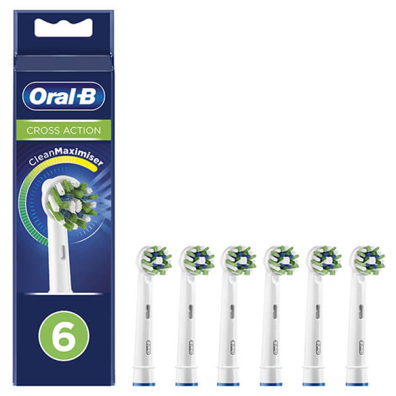 Crazy Sundays deal: ΑΝΤΑΛΛΑΚΤΙΚΑ ORAL-B CROSS ACTION 80761811 6ΤΜΧ από 32,99€ τώρα στα 19,20€!