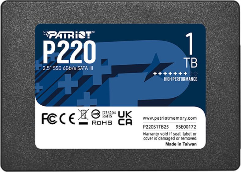 Προσφορά Crazy Sundays από το e-shop.gr! SSD PATRIOT P220S1TB25 P220 1TB 2.5” SATA 3 από 65,90€ τώρα στα 35,90€!