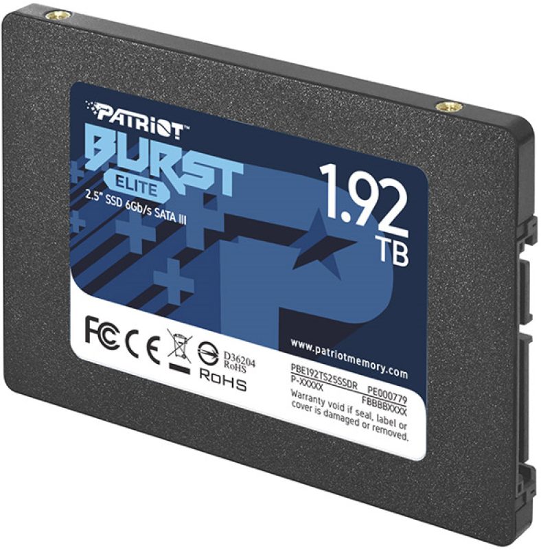 Crazy Sundays deal: SSD PATRIOT PBE192TS25SSDR BURST ELITE 1.92TB 2.5” SATA 3 από 105,90€ τώρα στα 69,90€!