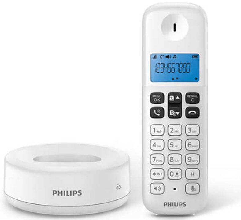 Νέα Crazy Sundays προσφορά! PHILIPS D1611W/GRS ΑΣΥΡΜΑΤΟ ΤΗΛΕΦΩΝΟ ΛΕΥΚΟ από 29,90€ τώρα στα 21,90€!